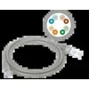 Patch-cord U/UTP kat.5e PVC 15.0m pilka ALANTEC
