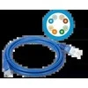 Patch-cord U/UTP kat.5e PVC 2.0m mėlyna ALANTEC