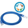 Patch-cord U/UTP kat.5e PVC 2.0m mėlyna ALANTEC