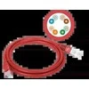Patch-cord U/UTP kat.5e PVC 2.0m raudona ALANTEC