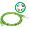Patch-cord U/UTP kat.5e PVC 2.0m žalia ALANTEC