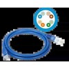 Patch-cord U/UTP kat.5e PVC 3.0m mėlyna ALANTEC