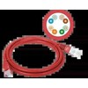 Patch-cord U/UTP kat.5e PVC 5.0m raudona ALANTEC