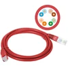 Patch-cord U/UTP kat.5e PVC 5.0m raudona ALANTEC