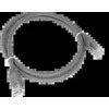 Patch-cord U/UTP kat.6A LSOH 0.25m pilka ALANTEC