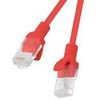 PATCHCORD KAT.6 UTP 0.5M RAUDONA FLUKE PASSED LANBERG 10-PACK