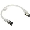 LANBERG patchcord kat.8.1 S/FTP LSZH CU 0.25m pilkas