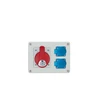 Pawbol Fiksuotas skirstomasis skydas R- BOX 190 1x32A / 5P 2x250V IP44 (B.1603)