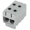 2 bėgių bėgio jungtis Cu: 2,5-50 mm2 Al: 6-50 mm2 Pawbol pilka E.4150/SZ