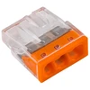 Pawbol E.4181T Greito prijungimo jungtis 2,5 mm2, 3 kontaktai, oranžinė, E.4181T /100 vnt./