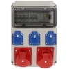 PCE Stacionarus skirstomasis skydas ADAMÓW 32A/5P 16A/5PxC16 3xGSx3xC16 FI40/4/0.03 IP44 9036510W
