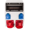 PCE 9036522W Pastato skirstomoji plokštė ADAMÓW 32A/5P 16A/5P 2x2P+Z be apsaugos 9036522W