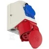 PCE CHF Combi lizdas CEE 32A 400V 3P + Z + N 230V su kabeliu Bolt IP44 9225- 6F.