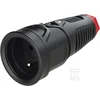 PCE nešiojamas guminis lizdas 16A 2P+Z 230V IP20 TAURUS2 2410-srw