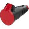 PCE Kištukinis lizdas su šakute 16A 2P + Z 230V SCHUKO IP54 TAURUS2 2522- sr