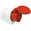 Elteco Sieninis lizdas CEE 5P 32A 380V H6 IP44 raudonas