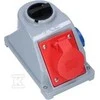 PCE Fiksuotas lizdas su jungikliu Combo-Pol 16A 400V 3P+Z+N 230V IP44 96061541W