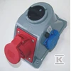 PCE Fiksuotas lizdas su jungikliu Combo- Pol 32A 400V 3P + Z + N 2x230V IP44 96062542 W