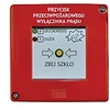 Promet W0-PPWP-A D1/2K XY ZC Ant paviršiaus montuojamas ugnies mygtukas raudonas PPWP-A be plaktuko 2xLED žalia/raudona. XY su CNBOP sertifikatu W0-PPWP-A D1/2K XY ZC