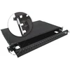 a-lan Alantec 24xSC duplex / 24xLC quad 19" 1U telescopic fibre optic patch panel with mounting accessories (grommets, cable ties) (FOP-1U-24SCD-C-P)