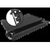 a-lan Alantec 24xSC duplex / 24xLC quad 19" 1U telescopic fibre optic patch panel with mounting accessories (grommets, cable ties) (FOP-1U-24SCD-C-P)