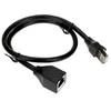 UNITEK Cat 6 STP 8P8C RJ45 Ethernet ilgintuvas M/F 0,5m C1896BK-0,5M