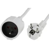 Blow PR-160 1 lizdo prailgintuvas su įžeminimu 1.5 m, baltas (3x1.5 mm)