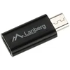 LANBERG AD-UC-UM-01 adapteris USB TYPE-C F -MICRO-B M 2.0 Juodas