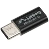 LANBERG AD-UC-UM-02 adapteris USB TYPE-C M -MICRO-B F 2.0 Juodas