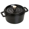 Apskritas ketaus puodas Staub – juodas, 2,2 l
