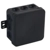 Tuščia ant paviršiaus montuojama dėžutė su 12 įvadų VIPLAST V5 click Juodas IP54 75x75x41mm 035-05