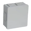 Tuščia ant paviršiaus montuojama dėžutė su 6 įvadais VIPLAST VP-02 click Pilkas IP55 86x86x40mm 002-03