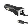 QOLTEC 50143 Automobilinis įkroviklis 12V-24V 5V/3.4A USB + mikro USB