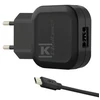 QOLTEC įkroviklis 12W 5V 2.4A USB + Micro USB laidas