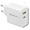 QOLTEC 51718 Įkroviklis 42W 5-20V 2.4-3A USB tipas C PD USB Baltas