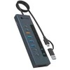 RaidSonic Hub 11-w-1 Hub Icy Box USB 3.2 su Type-C ir kortelių skaitytuvu
