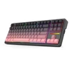 REDRAGON K728SP-RGB-PRO Antonium Pro klaviatūra USB + RF belaidė + Bluetooth Juodas, Rožinė