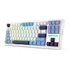 REDRAGON K728WBB-RGB-PRO Antonium Pro klaviatūra USB + RF belaidė + Bluetooth Baltas, Mėlyna
