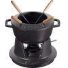 Fondiu rinkinys Staub – 16 cm, juodas