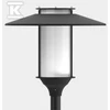 ROSA ELBA LED, 3500 K, RAL9006, ANODINIS STOGAS.