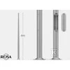 ROSA ROŽINIS SAL-4 INOX C45 STULPAS