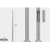 ROSA ROŽINIS SAL-4 INOX C45 STULPAS