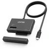 Saugojimo prijungimo stotis – Unitek S1232A01-EU 1x SATA III 2,5"/3,5" 1x M.2 SATA / NVMe USB-C 10Gbps