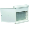 Sabaj System Sabaj Ant paviršiaus montuojama multimedijos spintelė Multialfa plastikinė 310x360x105mm baltos durys, skląstis MULTIALFA 360 BD 5-012MULTIALFA 360 BD