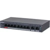 Šakotuvas DAHUA L2 Switch su 8 PoE jungtimis | 110 Watts