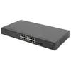 Šakotuvas Digitus 16-PORT GBIT SWITCH 19ZOLL UNMA - 2-PORT GBIT SFP UNMA POE SWITCH