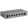 Šakotuvas Ruijie Komutatorius POE RG-ES207GS-LP 4 prievadų + 2 x UPLINK + 1 x SFP REYEE