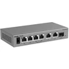 Šakotuvas Ruijie Komutatorius POE RG-ES207GS-P 4 prievadų + 2 x UPLINK + 1 x SFP REYEE