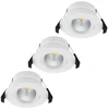 Šakotuvas Shelly PbS · Hilux DS8 LED Lampa wpuszczana · Rinkinys 3 vnt · 2200-6500K · CRI95 · 600lm · BT · WLAN · balta (Shelly_PbS_DS8_w_3er)