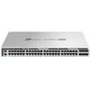 Šakotuvas TP-LINK Omada Pro 48 portų Gigabit sudedamasis L3 valdomas PoE+ komutatorius su 6 10G lizdais